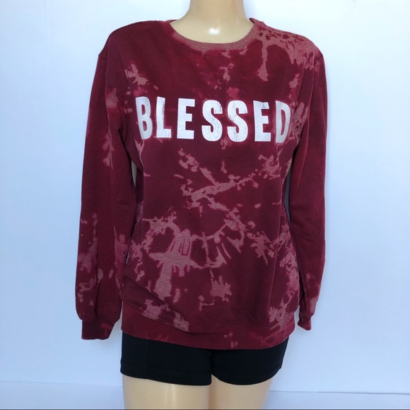 Cold Crush Sweaters - COLD CRUSH BLEACHED BLESSED SWEATSHIRT